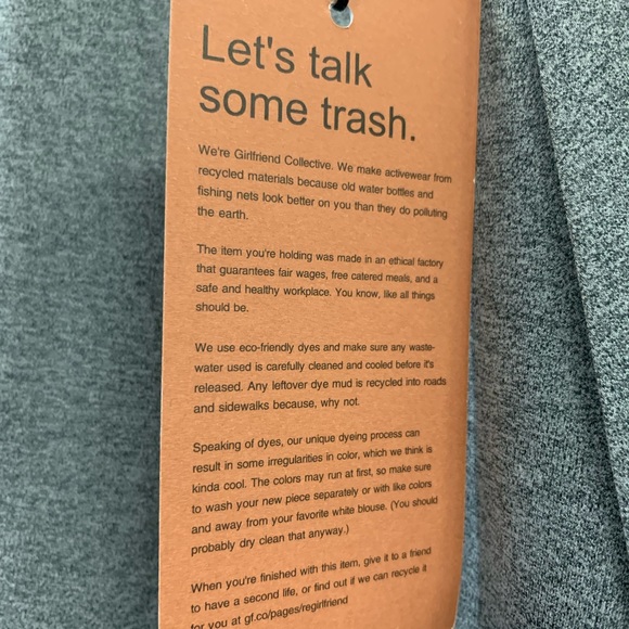 Girlfriend Collective Naomi Workout Dress Grey XS - Picture 2 of 8